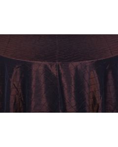 Chocolate Pintuck 90" x 156" Rectangular Table Linen