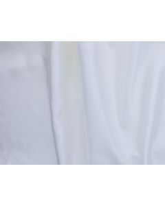 White Satin 132" Round Table Linen