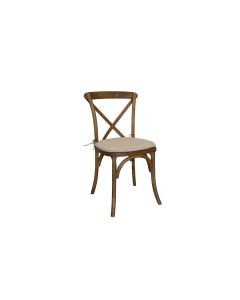 Antique Vineyard Chair with cushion