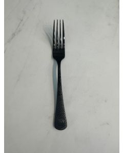 Black Hammered Dinner Fork