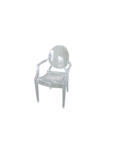 Clear Mirage Chair with arms