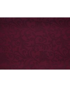 Burgundy Swirl Damask 90" x 156" Rectangular Table Linen