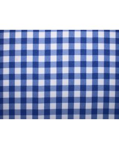 Blue Gingham 90" Round Table Linen