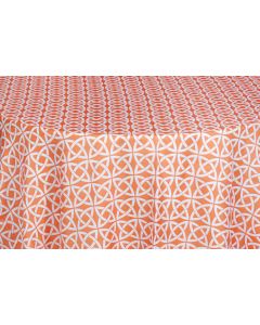 Orange Link 81" x 81" Square Table Linen