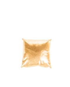Gold Leather Pillow