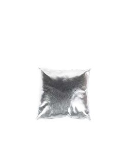 Silver Leather Pillow