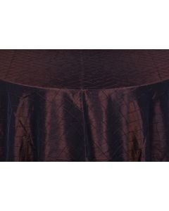 Chocolate Pintuck 126" Round Table Linen