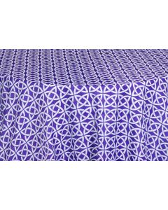 Purple Link 81" x 81" Square Table Linen