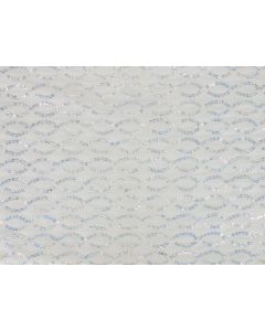 White Sequin 84" x 84" Square Table Linen