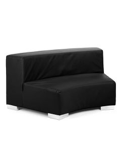 Black Arc Sofa Section