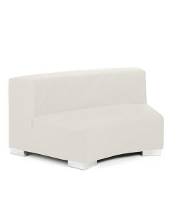 White Arc Sofa Section