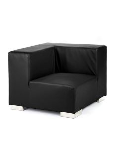 Black Corner Sofa Section