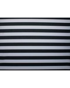 Black Stripe 81" x 81" Square Table Linen