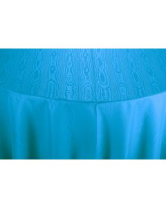 Turquoise Moire 84" x 84" Square Table Linen