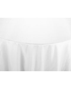 White Chiffon 120" Round Table Linen