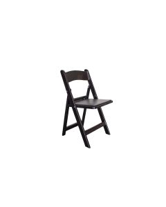 Black Resin Folding Chair