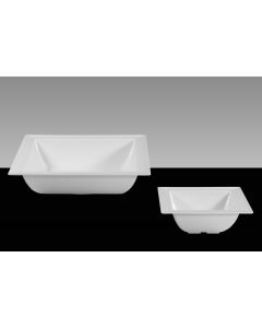 14" Square Melamine Bowl with edge