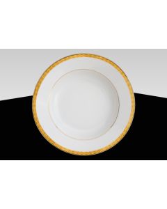 Gold Rim Soup Rim Bowl