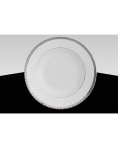 Silver Rim Soup Rim Bowl