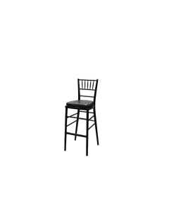 Black Chivari Barstool with Black cushion