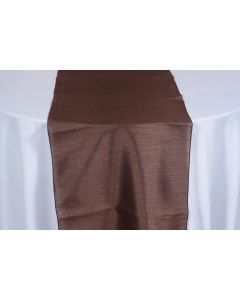 Chocolate Shantung 20" x 108" Runner