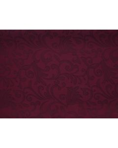 Burgundy Swirl Damask 90" x 156" Rectangular Table Linen