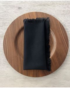 Black Fringe Napkin