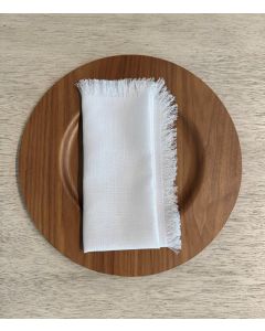White Fringe Napkin