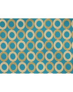 Turquoise & Gold Rabanne 20" x 108" Runner