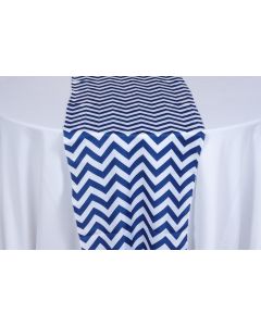 Navy Blue Chevron 18" x 108" Runner