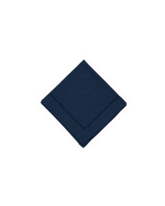 Navy Hemstitch Dinner Napkin