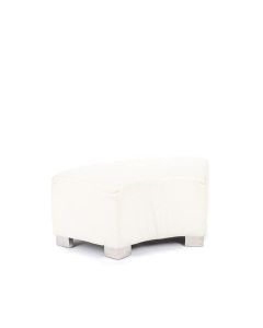 White Curve Ottoman