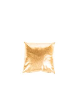 Gold Leather Pillow