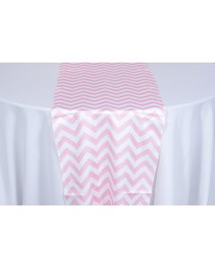 Light Pink Chevron 18" x 108" Runner