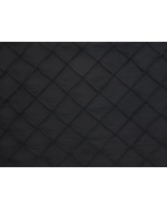 Black Pintuck 126" Round Table Linen