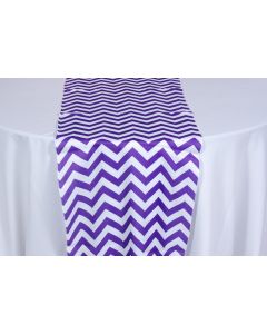 Purple Chevron 18" x 108" Runner