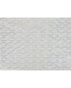 White Sequin 84" x 84" Square Table Linen