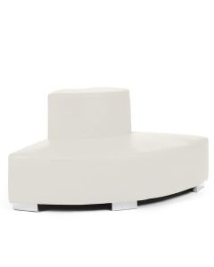White Outside Round Sofa Section
