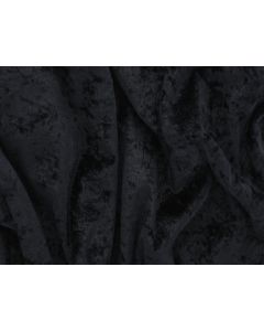 Black Crush Velvet 120" Round Table Linen