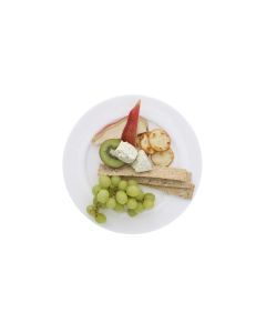 White Rim Dinner Plate