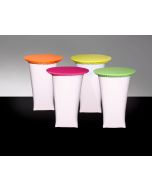 White Spandex 30" Round x 42" Tall Table Linen
