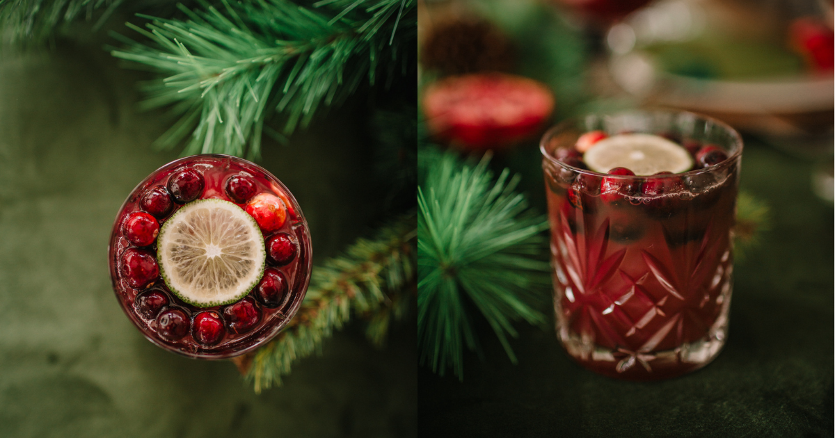 ginger cranberry cocktail